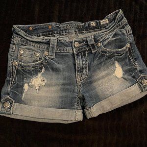 MISS ME Jean Sequin Shorts